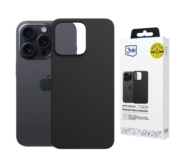 3mk Hardy MagSilicone Graphite do iPhone 15 Pro - 1344450 - zdjęcie